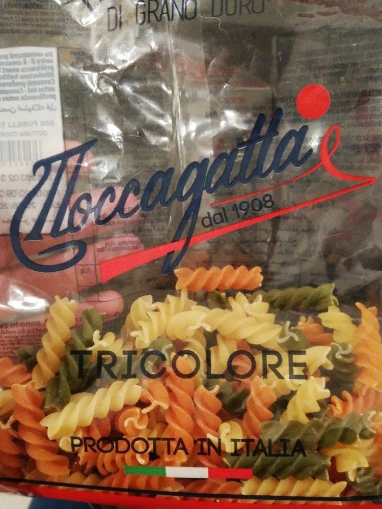 Pâte tricolore