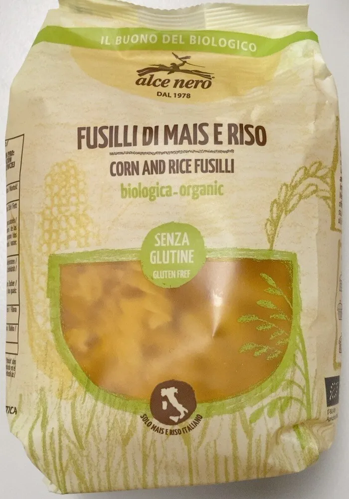 Fusilli di mais e riso senza glutine