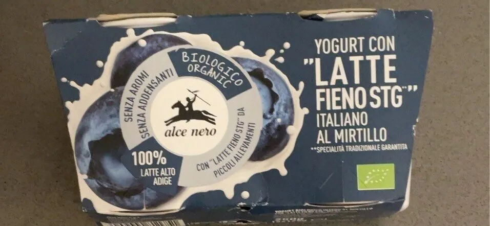 Yogurt con latte fieno al mirtillo