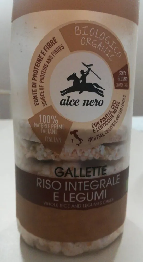 Gallette riso integrale e legumi