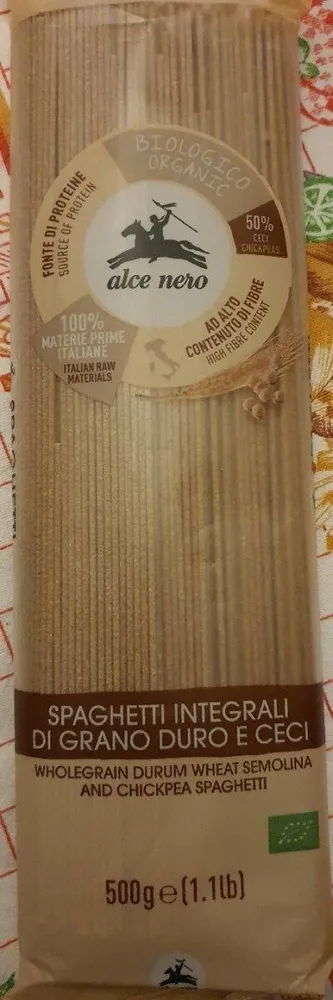 Spaghetti integrali di grano duro e ceci