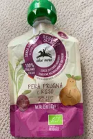 Purea biologica di pera, prugna e riso
