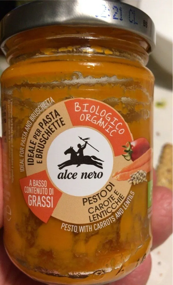 Pesto di carote e lenticchie