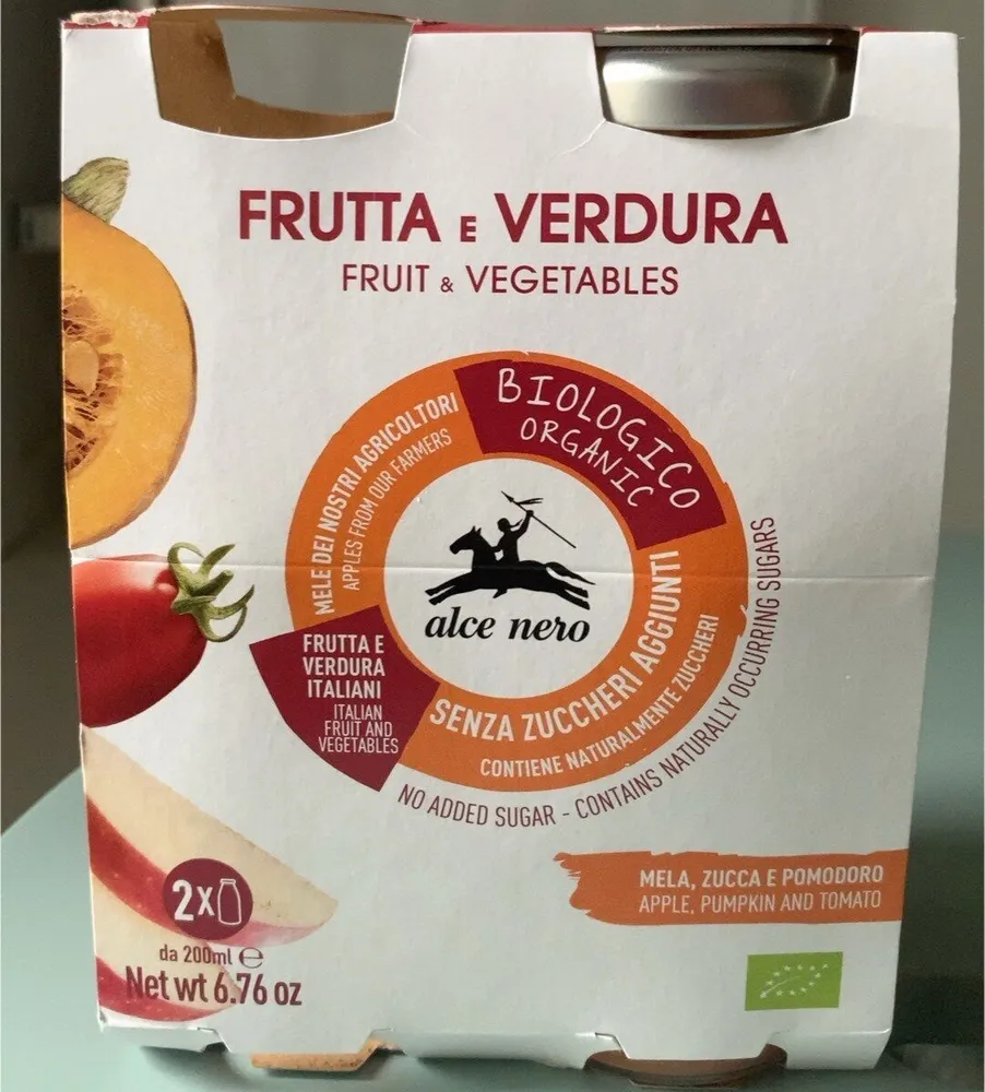 Frutta e verdura mela zucca e pomodoro