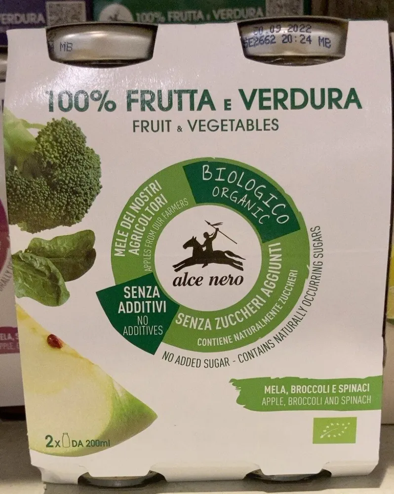 100% frutta e verdura