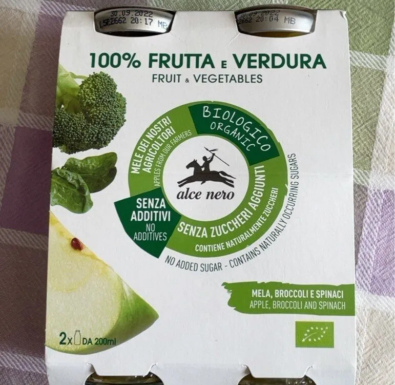 100% frutta e verdura