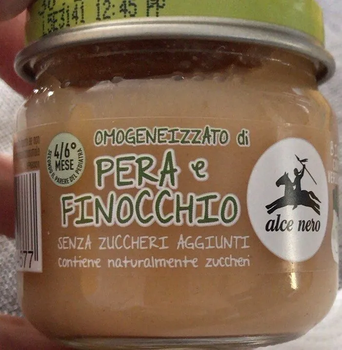 Omogenizzato pera e finocchio
