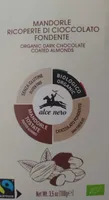mandorle ricoperte di cioccolato fondente