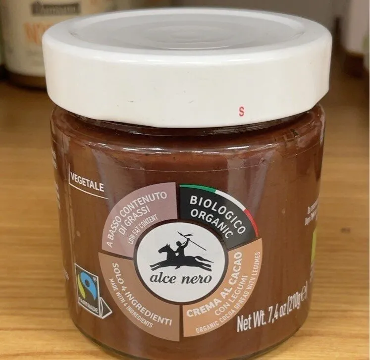 Crema al cacao con legumi