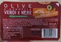 olive verdi e nere a rondelle