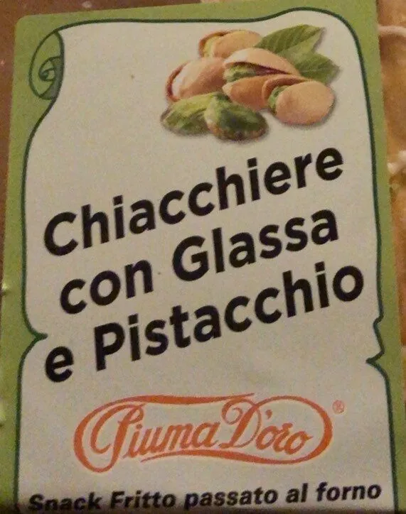 Chiacchere con glassa al pistacchio