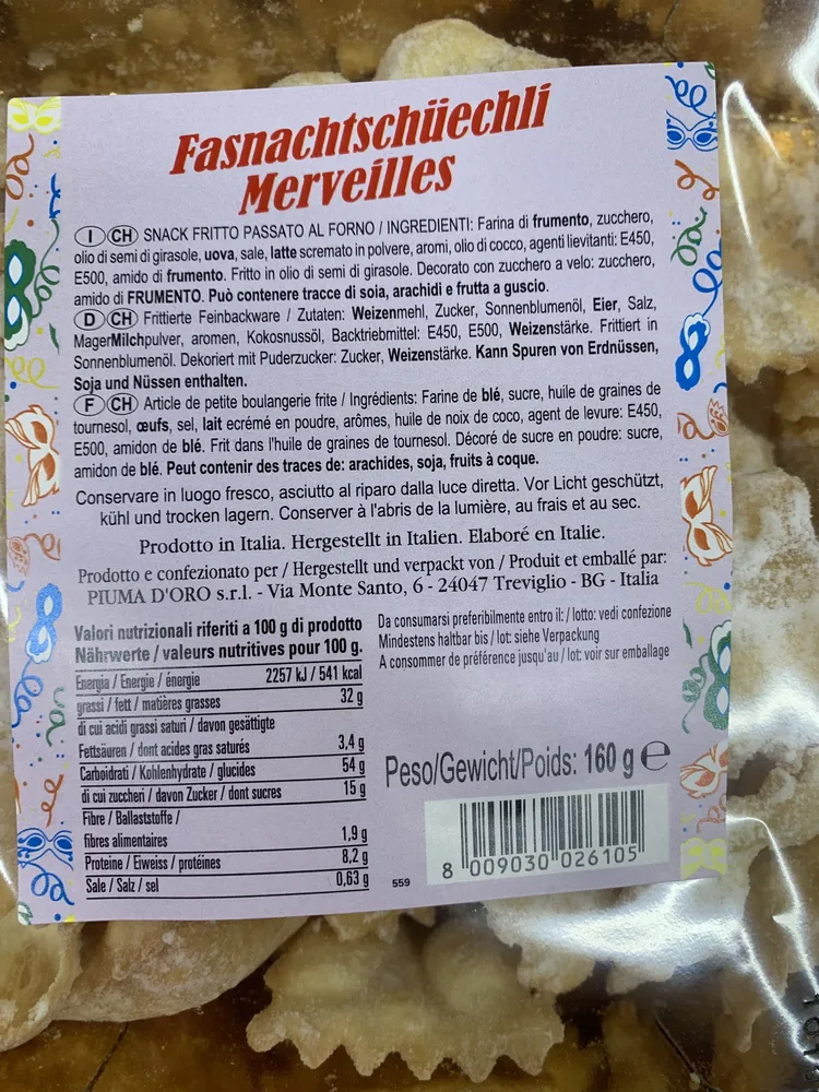 Fasnachtschüechli marveilles