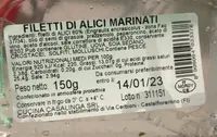 Filetti di alici marinati