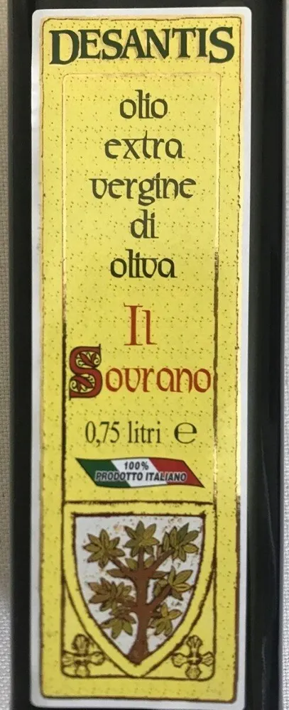 Olio extra vergine di oliva "Il sovrano"