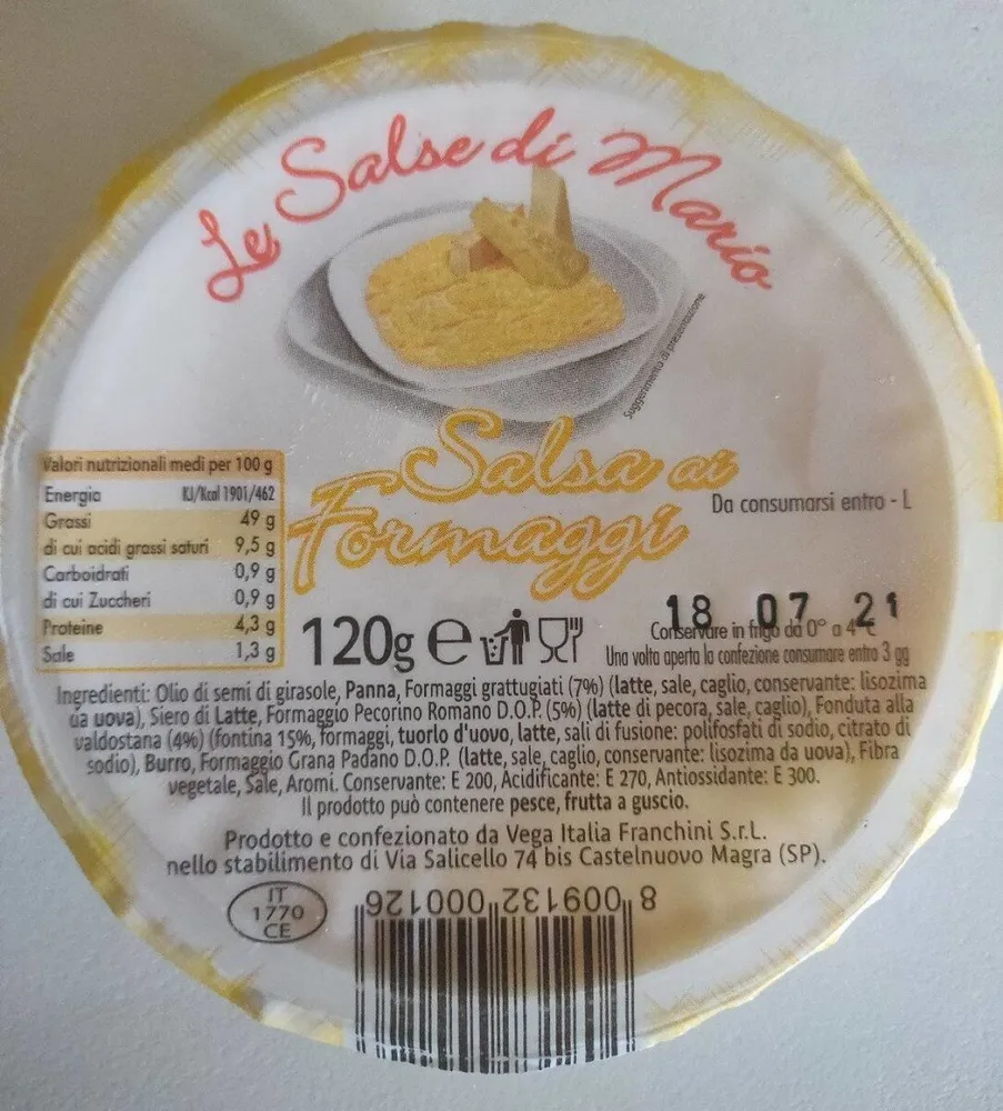 Salsa ai formaggi