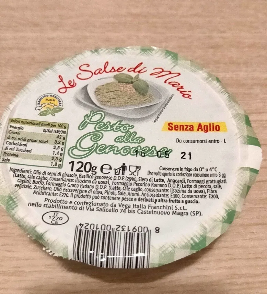 Pesto alla genovese senza aglio
