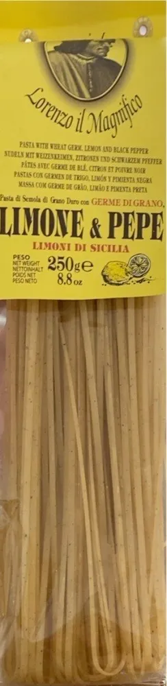 Pasta di semola di grano duro con germe di grano, Limone & Pepe