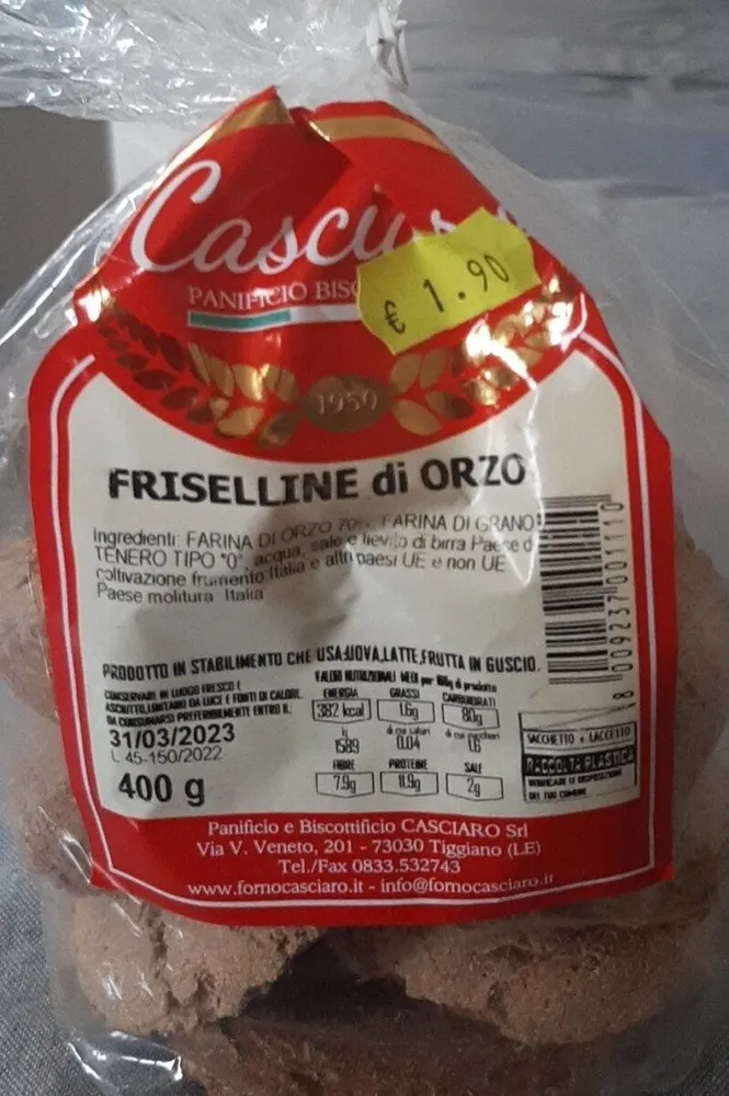 Friselline di orzo