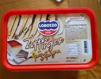 Gelato zuppa inglese con pan di spagna