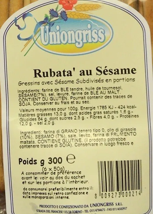 Rubata’ al Sesamo