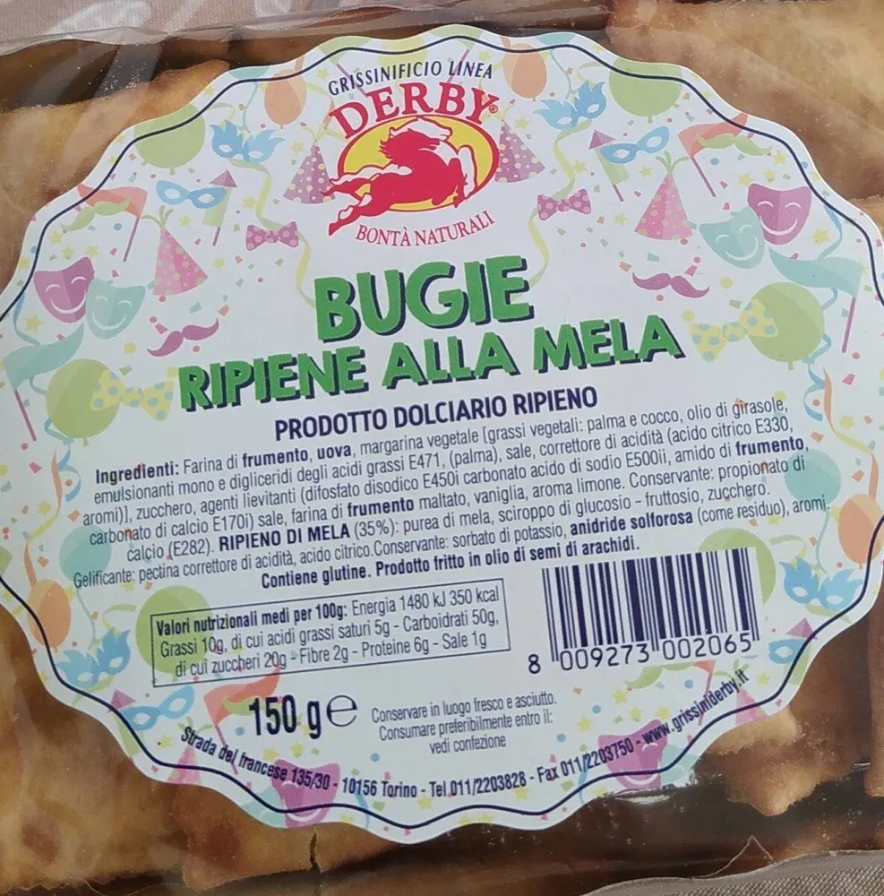 Bugie ripiene alla mela