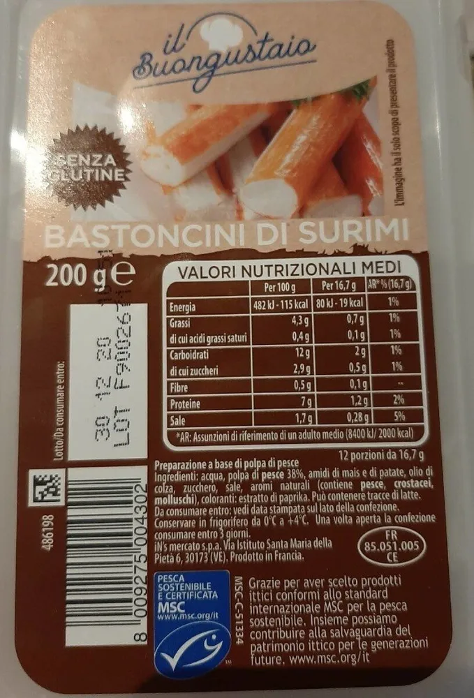 Bastoncini di surimi