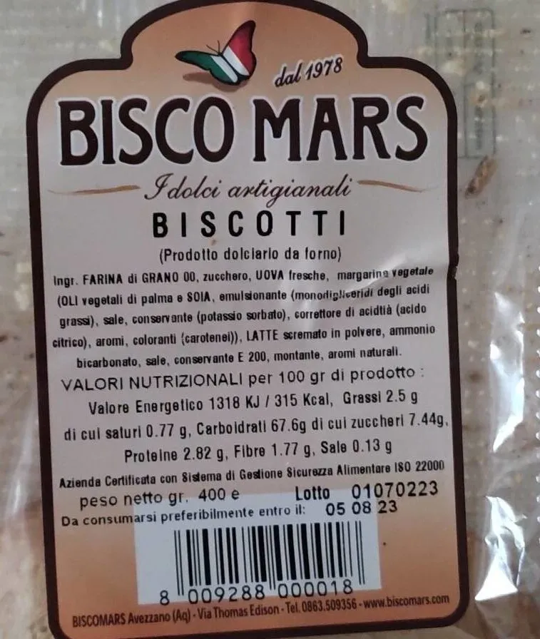 Biscotti artigianali
