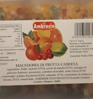 Macedonia di frutta candita