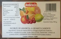 Scrze di arancia candite