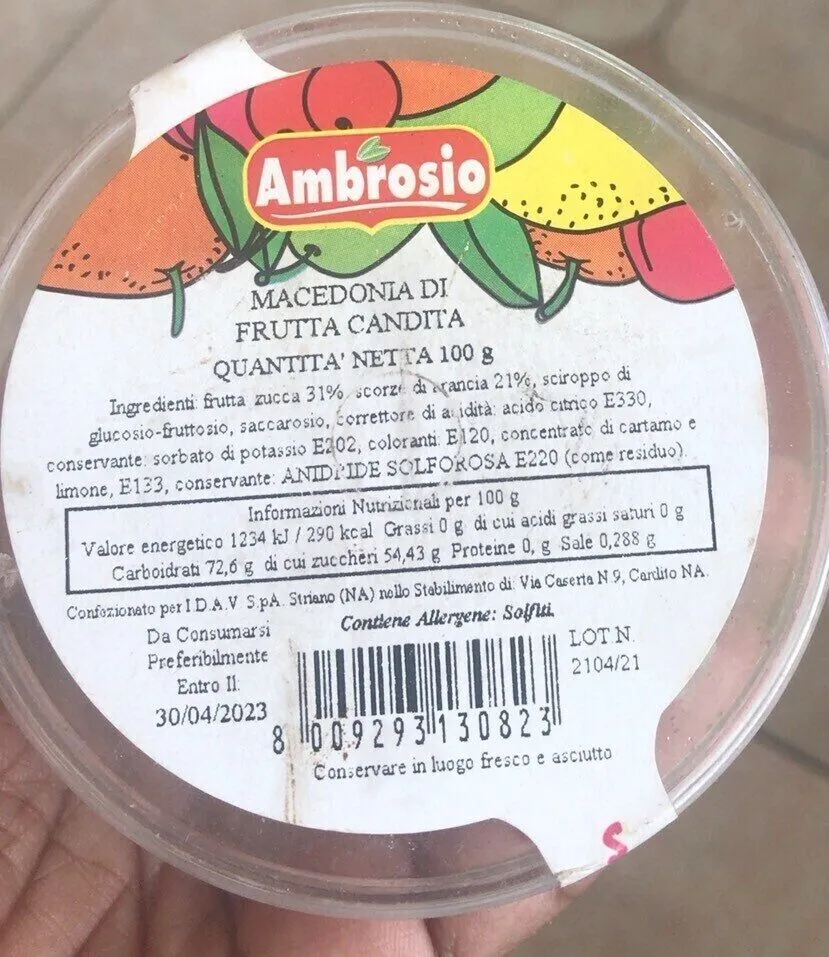 Fruits confits