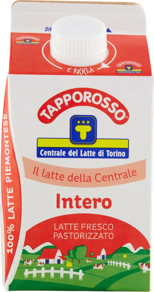 Tapporosso latte fresco pastorizzato intero