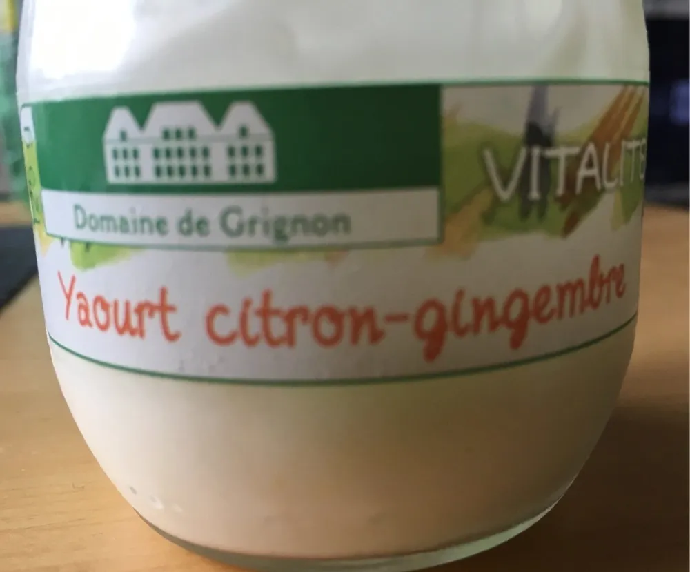 Yaourt citron gingembre