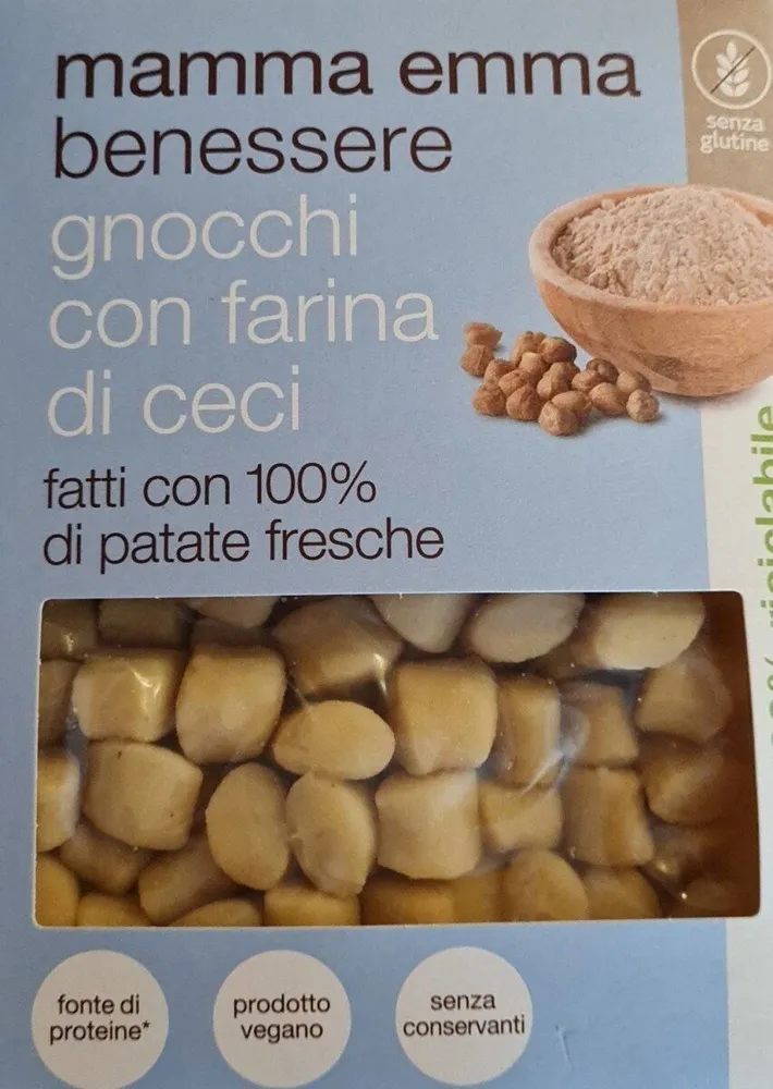 Gnocchi con farina di ceci