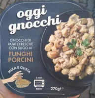 Gnocchi di patate fresche con sugo ai funghi porcini