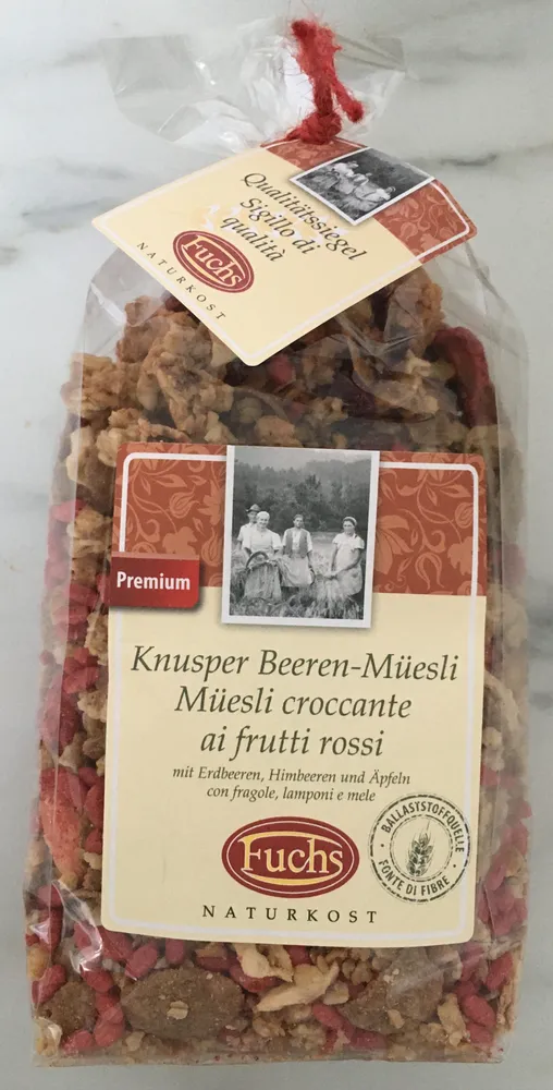 Müesli croccante ai frutti rossi