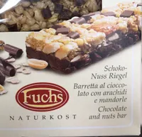 Barretta cioccolato arichidi mandorle