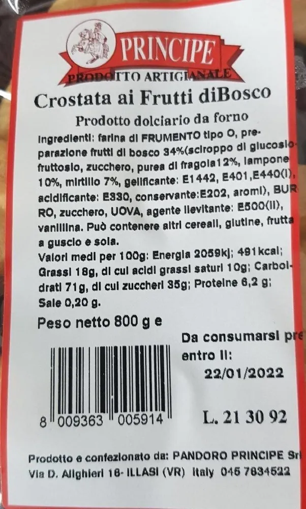 Crostata ai frutti di bosco
