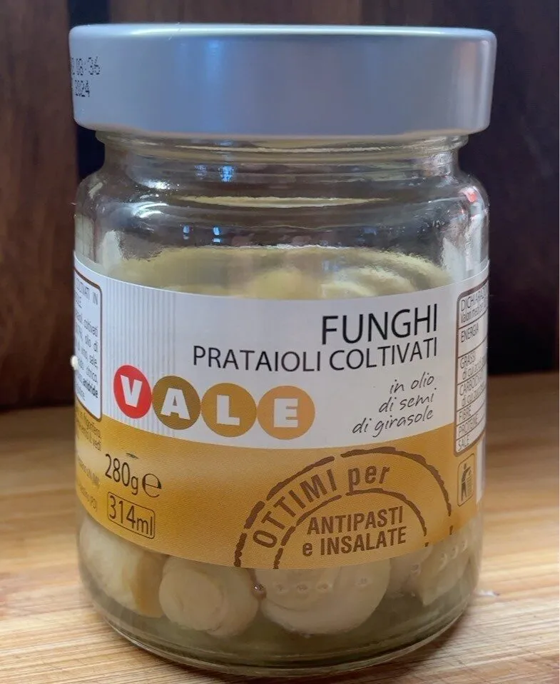 Funghi prataioli coltivati