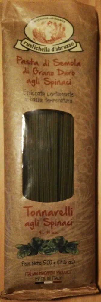 Pasta di semola di grano duro agli spinaci