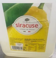 Jus de citron à base de concentré