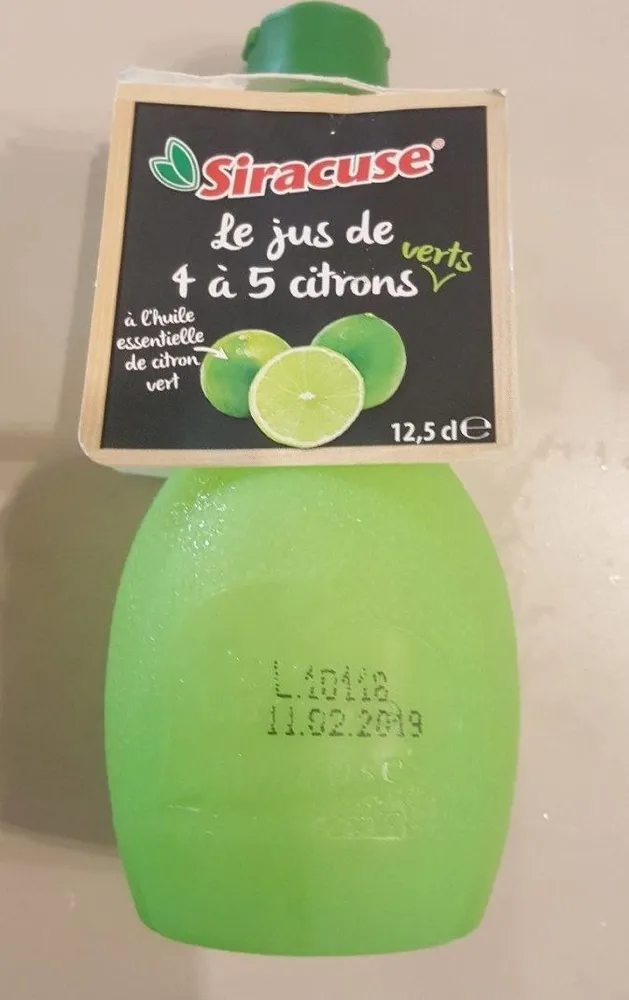 Le jus 4 a 5 citrons verts