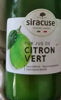 Pur jus de citron vert