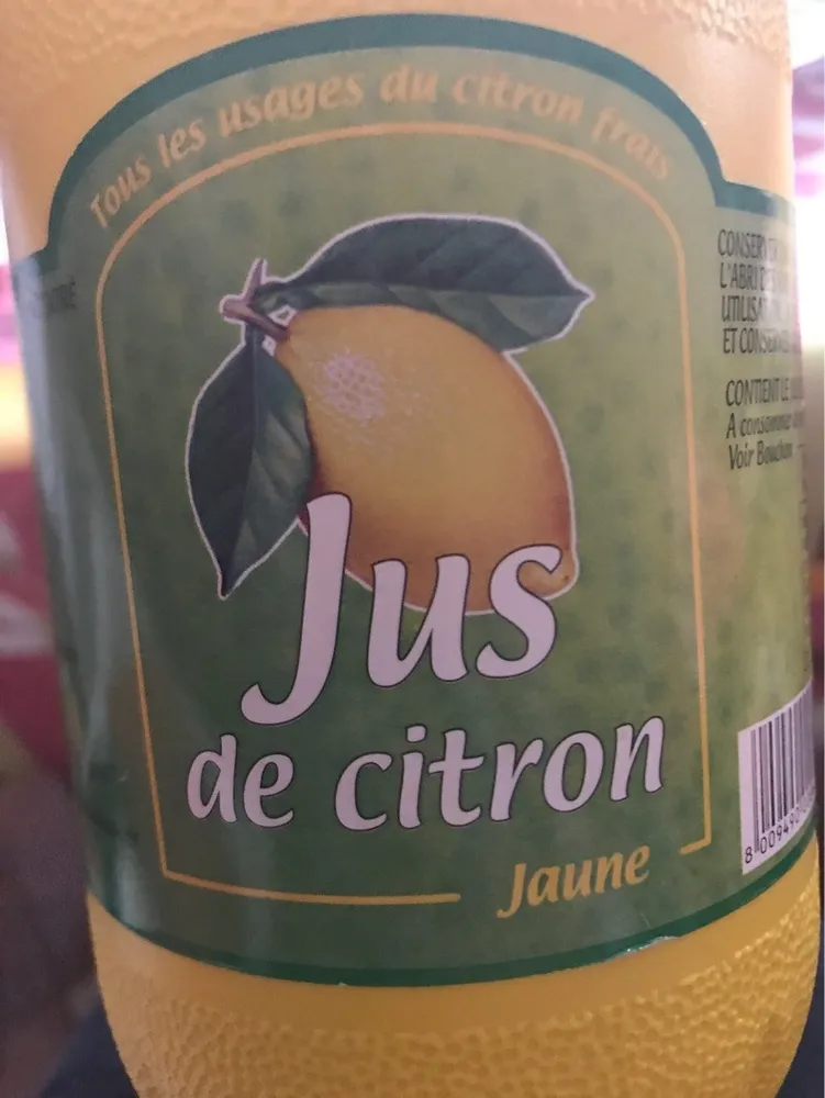 Jus de citron jaune