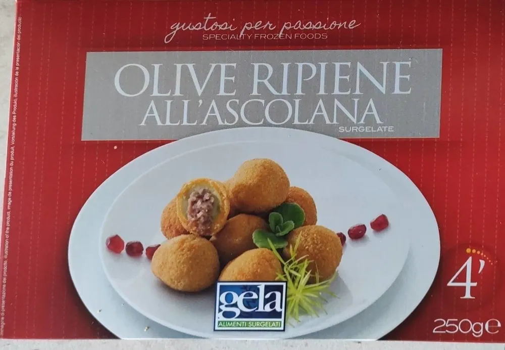 Olive ripiene all'ascolana surgelate