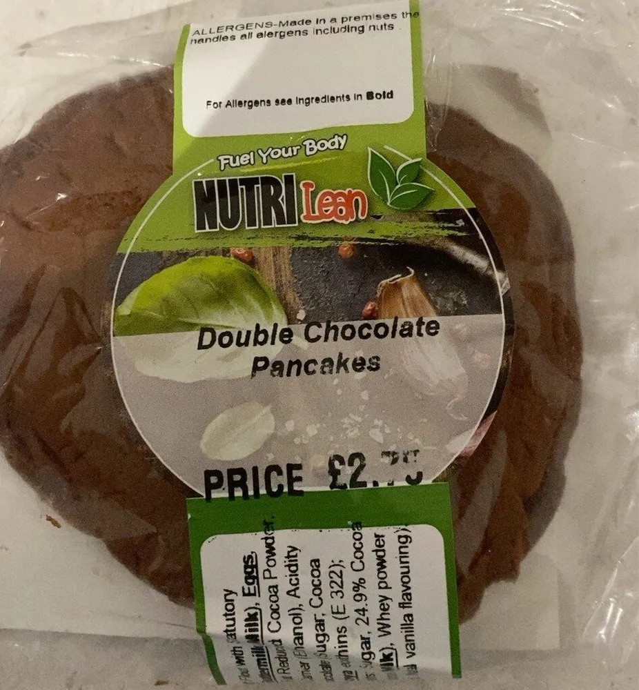 Double chocolate pancakes