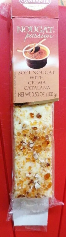 Soft nougat con crema catalana