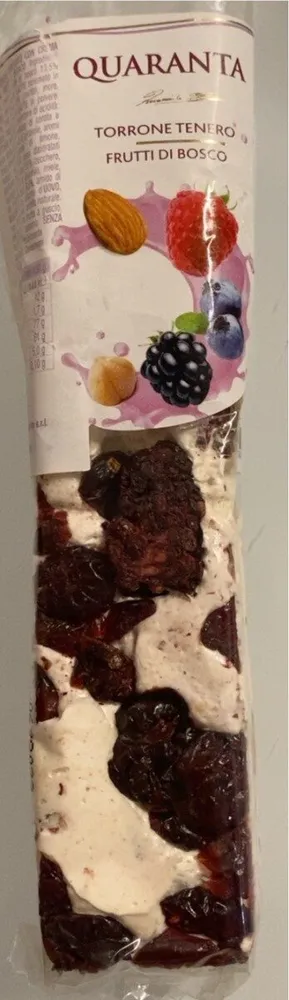 Torrone tenero frutti di bosco