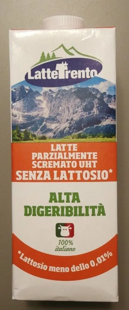 Latte parzialmente scremato senza lattosio