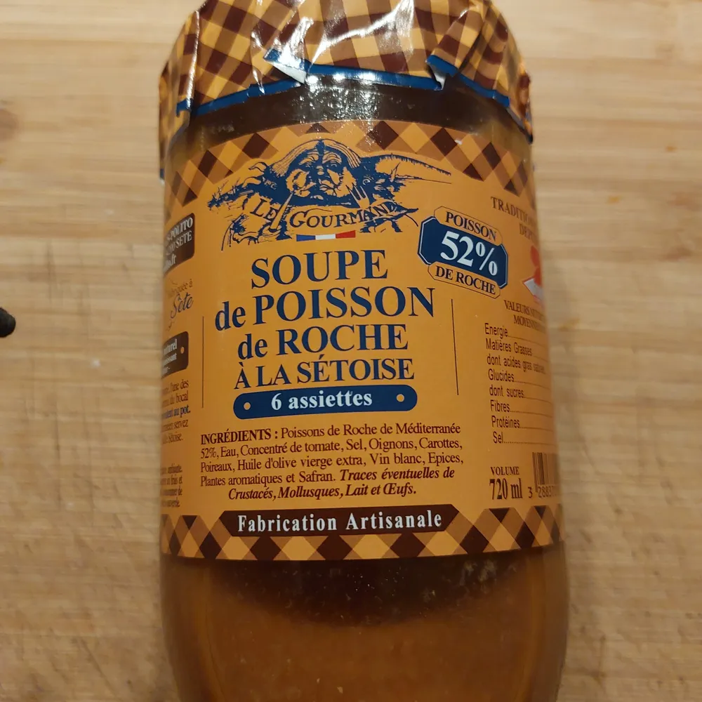 Soupe de poisson de roche à la sétoise