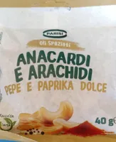 Anacardi e Arachidi Pepe e paprika dolce